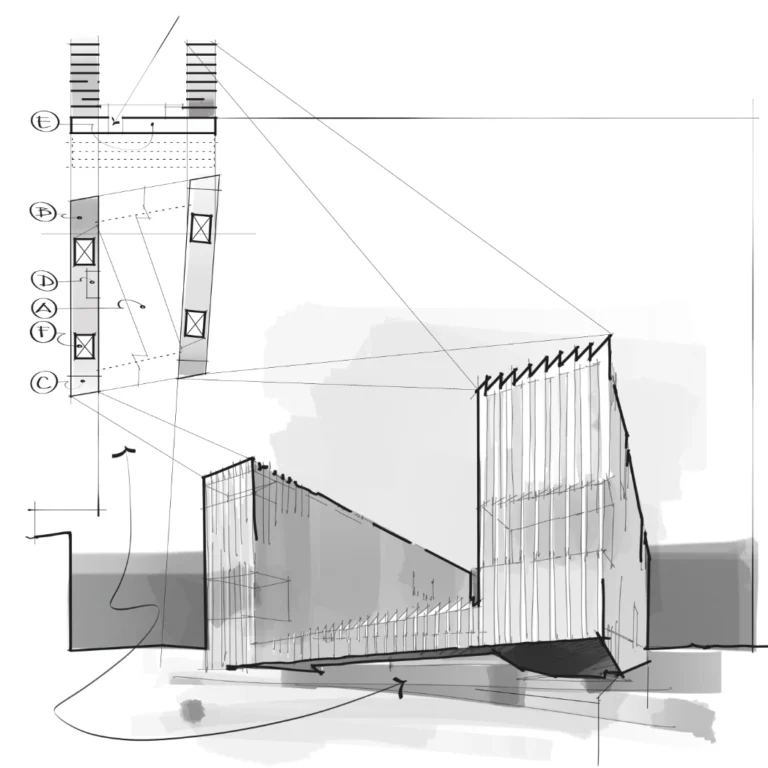EDP Headquarters Aires Mateus drawing