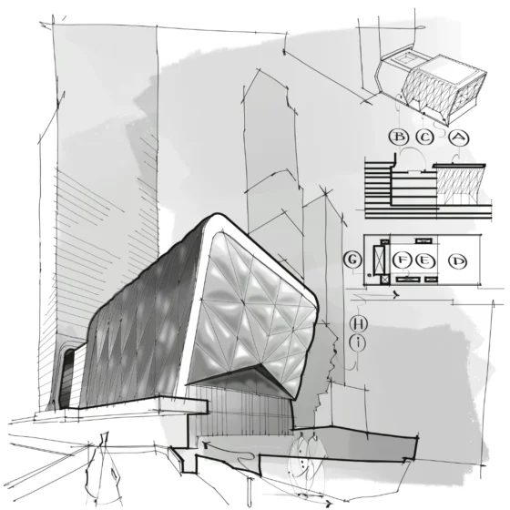 The Shed. Center for the Arts Diller Scofidio + Renfro drawing