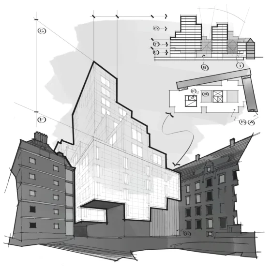 Timmerhuis OMA drawing