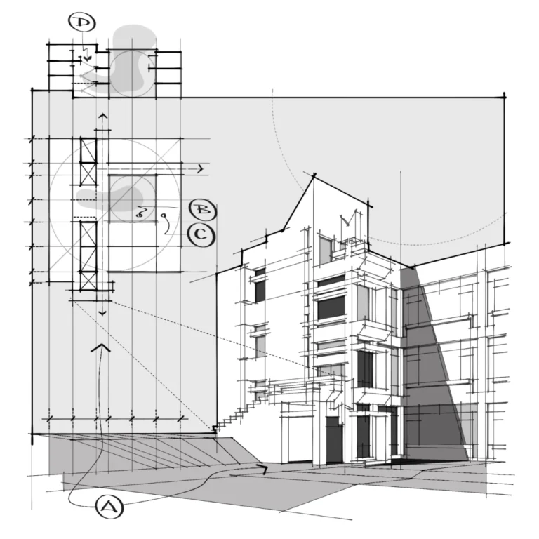 Faculty of Architecture Iași Nicolae Porumbescu drawing